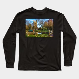 The Church By The Canal at Hungerford Long Sleeve T-Shirt